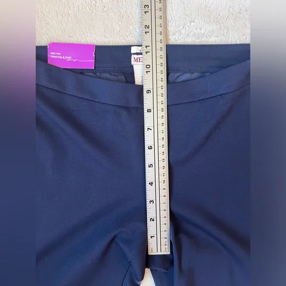 NWT Merona Navy Blue Skinny Pants Women Size 12 - Picture 6 of 7